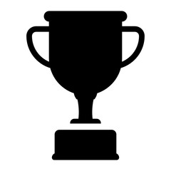 
Award trophy cup icon, flat design of triumph
