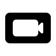 
Editable flat design of video chat icon
