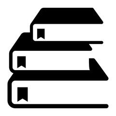 
An icon design of books in flat style 
