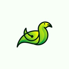 BIRD Logo Design with Creative and modern shape vector

