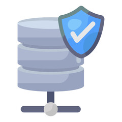 
Trendy editable icon of secure database 
