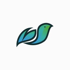 BIRD Logo Design with Creative and modern shape vector

