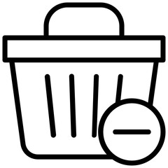 
Illustration of an empty shopping basket
