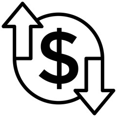 
Up and down arrows, concept of financial profit and loss
