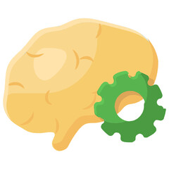 
Modern technology icon of ai icon in editable vector 
