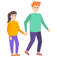 Fototapeta premium Brother And Sister 