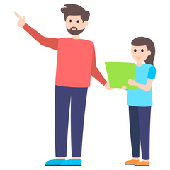 Class Teacher Vector 