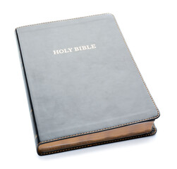 Holy Bible on white background