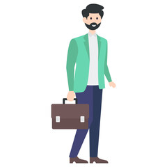 Businessman Avatar Vector 