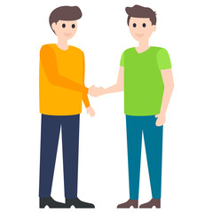 Handshake Greeting Vector 