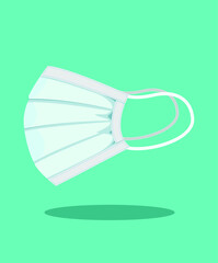 Realistic medical face mask.