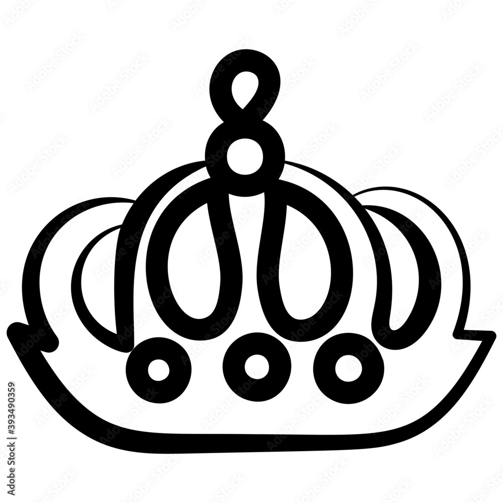 Poster emperor crown vector