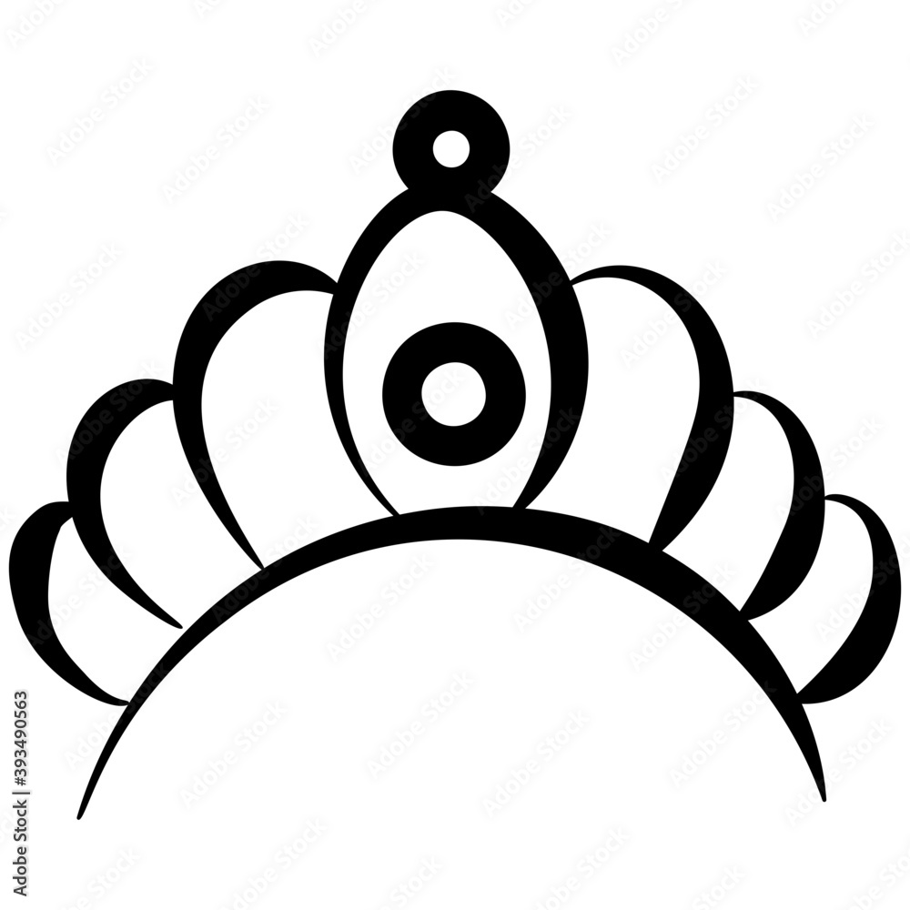 Poster emperor crown vector