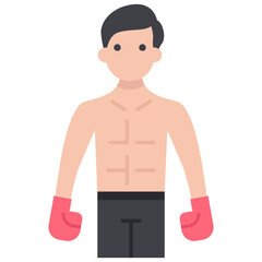 Fototapeta premium Boxer Flat Vector 