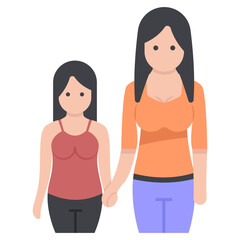 Motherhood Flat Vector 