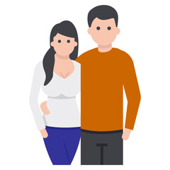 Romantic Couple Vector 