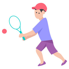 Obraz na płótnie Canvas Male Tennis Player