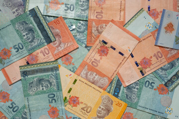 Bundle of the MYR banknote