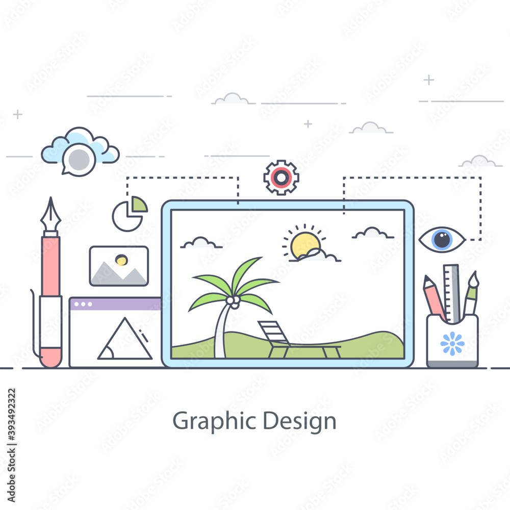 Canvas Prints graphics designing illustration