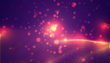 Obraz premium abstract vector 3d background with bends and wave