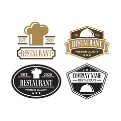 A Set Of Food Vector , A Set Of Restaurant Logo