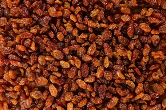 raisin background- dried fruit top view