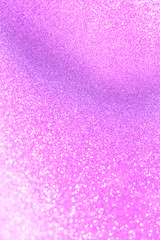 Purple and violet glitter bokeh circle glow blurred and blur abstract. Glittering shimmer bright luxury . White and silver glisten twinkle for texture wallpaper and background backdrop.
