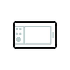 Icon vector graphic of microwave