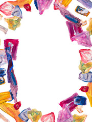 Fototapeta premium Hand drawn border and place for your text.