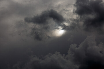 Abstract view of sun and clouds