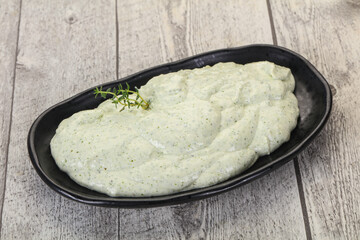 Cottage cream snack with herbs