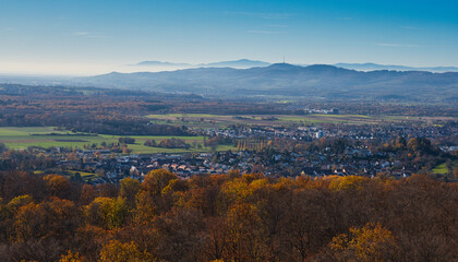 Fototapeta premium Blick vom Eichkopfturm in Emmendingen