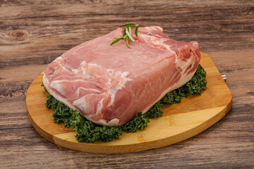 Pork meat piece for cooking