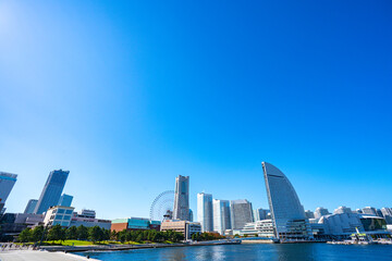 Obraz premium 横浜・みなとみらい・都市風景