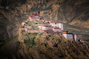 中国西藏日喀则江孜宗山古堡