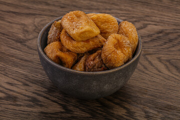 Dry sweet fig fruit heap