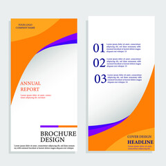 Brochure or brochure layout template, report cover design background with elegant and simple design