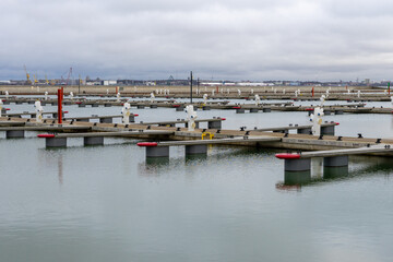 Fototapeta premium pier for boats on the sea