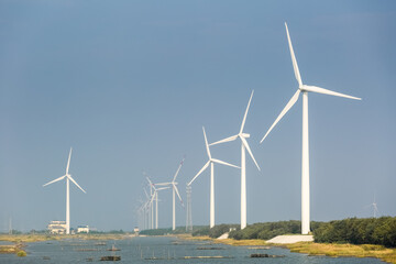 wind farms on the coast