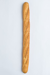 White long baguette on white