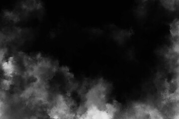Fog on a black background.
