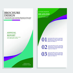 Brochure or brochure layout template, report cover design background with elegant and simple design