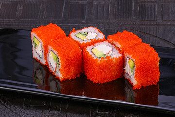 Japanese roll with crab meat
