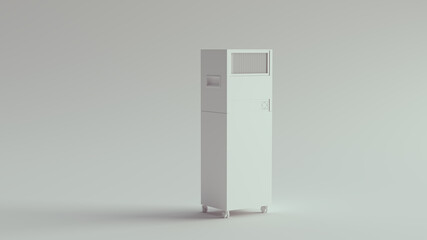 White Office and Server Room Air Conditioner Cooler 3d illustration	
