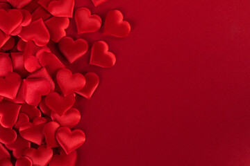 Obraz na płótnie Canvas Valentines day hearts background