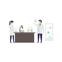 Chemical Lab Illustration 