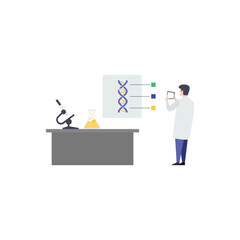 Genetics Laboratory Illustration 