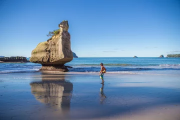 Fotobehang Cathedral Cove, Waikato, New Zealand © S.L. Photography
