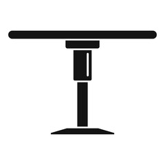 Folding round table icon. Simple illustration of folding round table vector icon for web design isolated on white background