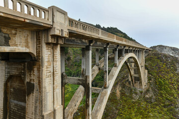 Fototapeta na wymiar Rocky Creek Bridge - Big Sur, California